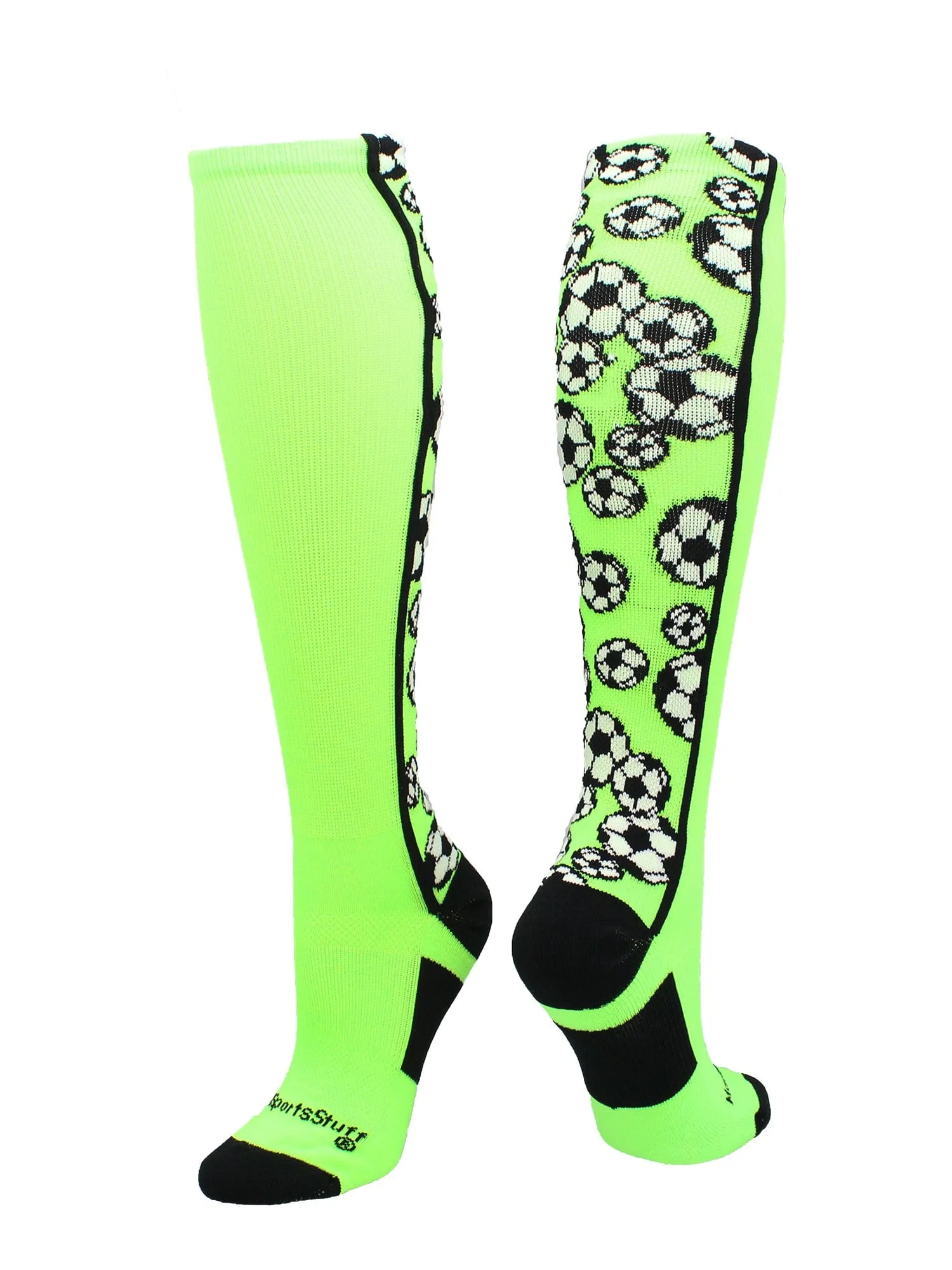 Crazy Soccer Socks with Soccer Balls over the calf (multiple colors)